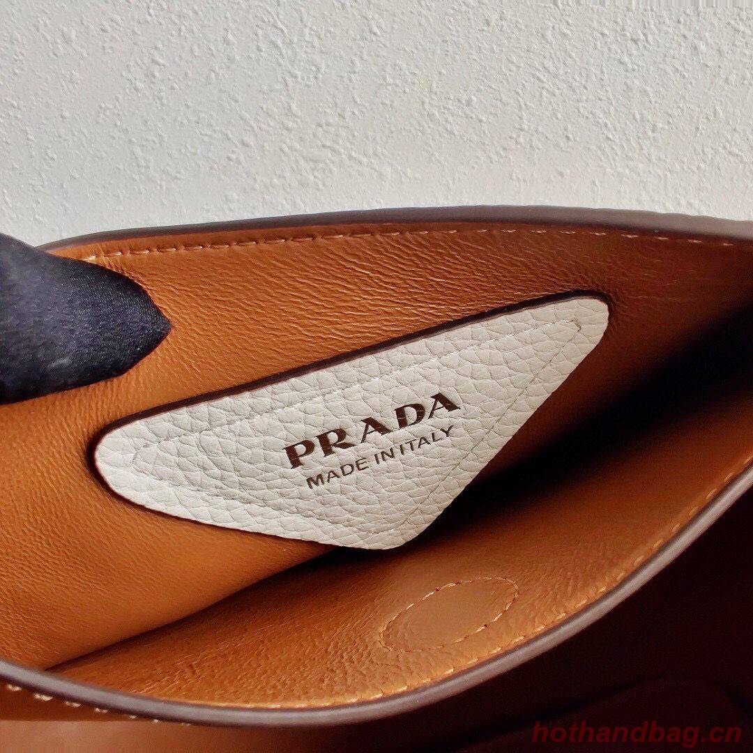 Prada Deer skin bag tote 1BC127 White Prada Deer skin bag tote 1BC127 White