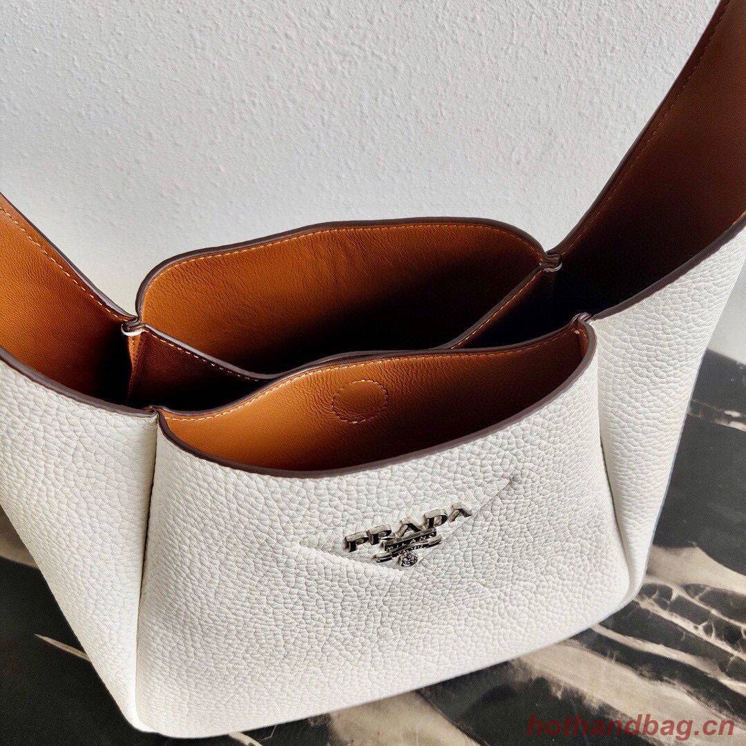 Prada Deer skin bag tote 1BC127 White Prada Deer skin bag tote 1BC127 White