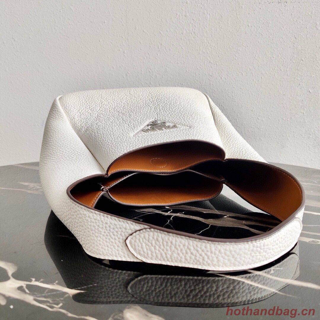 Prada Deer skin bag tote 1BC127 White Prada Deer skin bag tote 1BC127 White