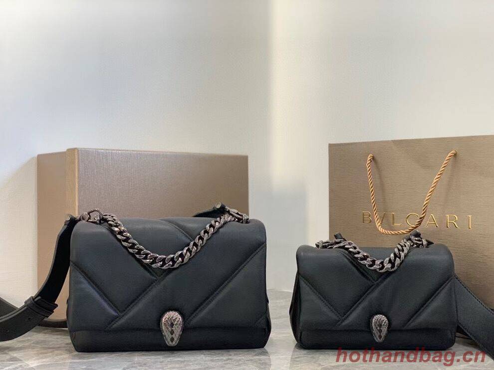 Bvlgari Serpenti Forever leather crossbody bag B219069 black Bvlgari Serpenti Forever leather crossbody bag B219069 black