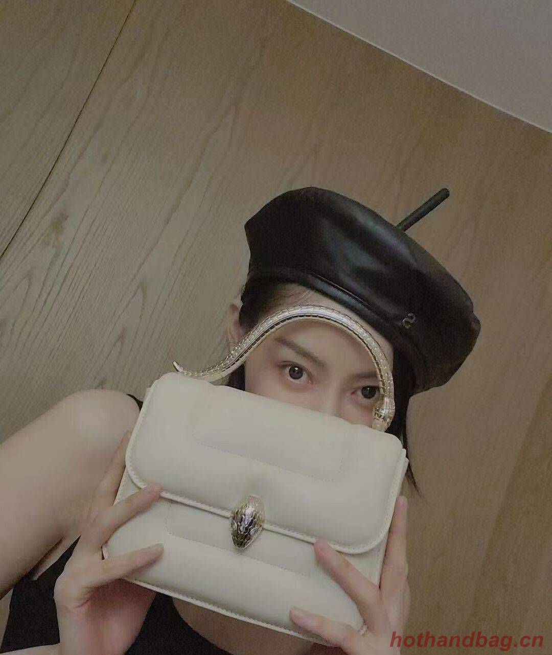 Bvlgari Serpenti Forever leather small crossbody bag B209107 white Bvlgari Serpenti Forever leather small crossbody bag B209107 white