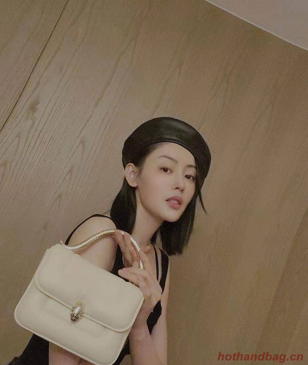 Bvlgari Serpenti Forever leather small crossbody bag B209107 white Bvlgari Serpenti Forever leather small crossbody bag B209107 white