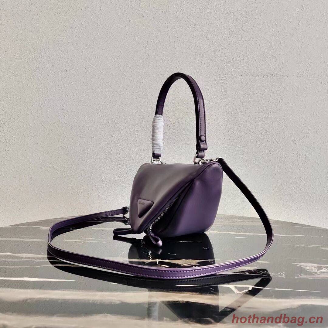 Prada Padded nappa leather handbag 3BA315 violet Prada Padded nappa leather handbag 3BA315 violet