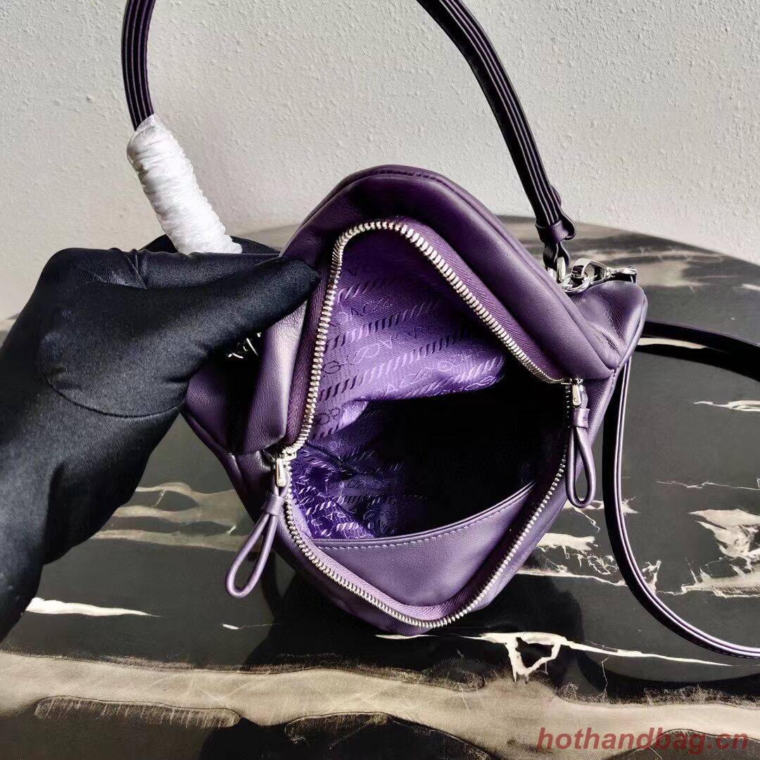 Prada Padded nappa leather handbag 3BA315 violet Prada Padded nappa leather handbag 3BA315 violet