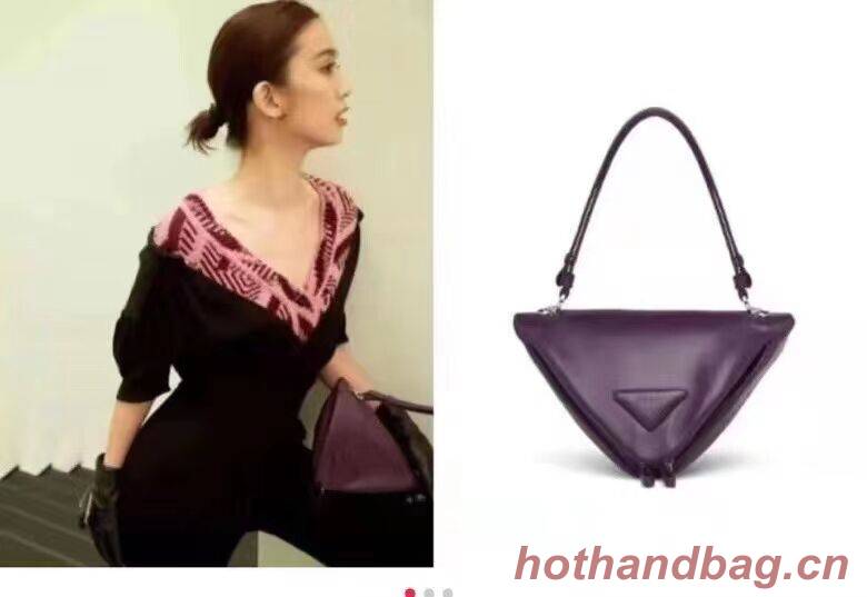 Prada Padded nappa leather handbag 3BA315 violet Prada Padded nappa leather handbag 3BA315 violet