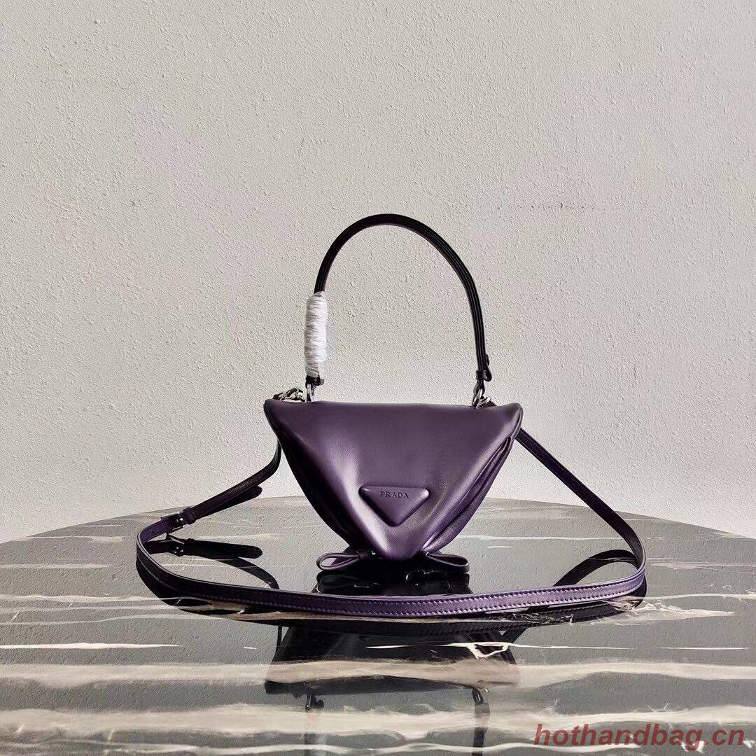 Prada Padded nappa leather handbag 3BA315 violet Prada Padded nappa leather handbag 3BA315 violet