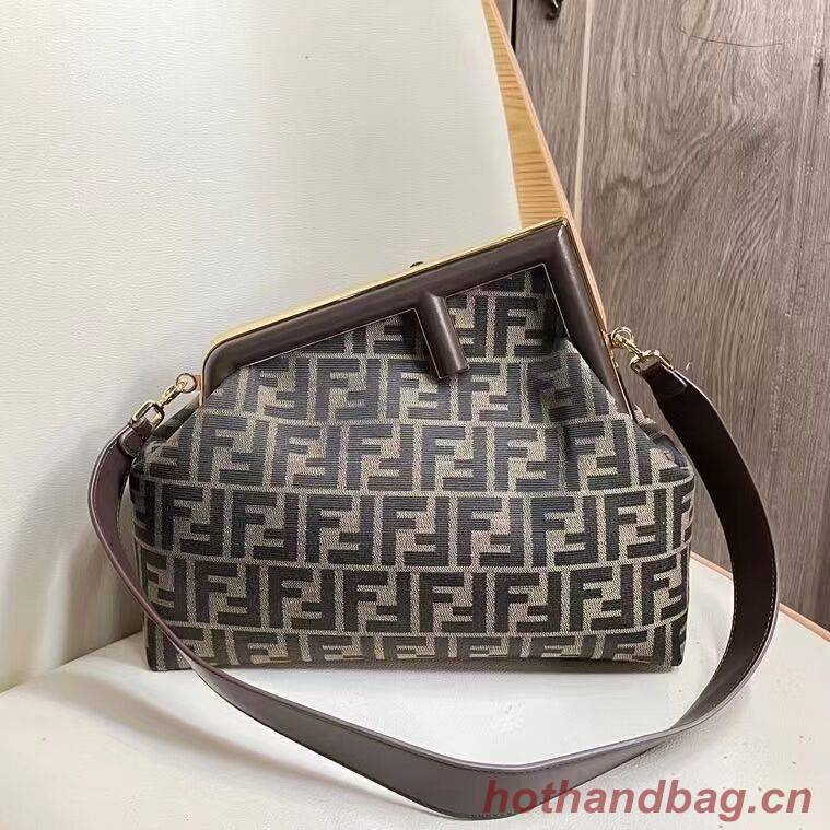 FENDI FIRST fabric bag 5FB2323 Brown