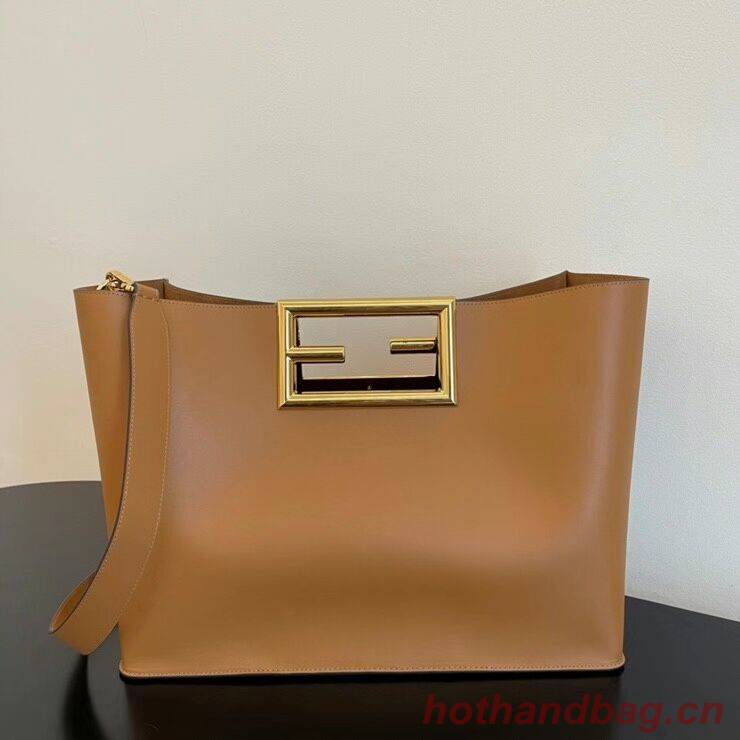 FENDI WAY MEDIUM Brown leather bag 8BH391AAI FENDI WAY MEDIUM Brown leather bag 8BH391AAI