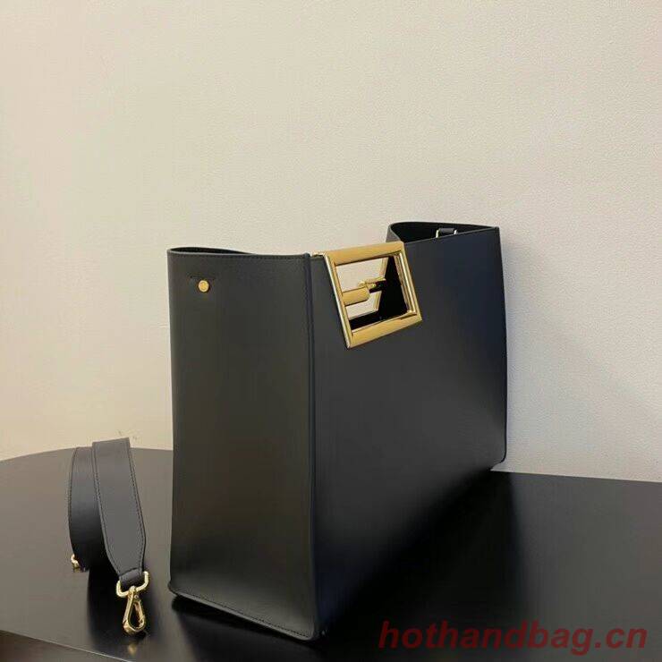 FENDI WAY MEDIUM black leather bag 8BH391AAI FENDI WAY MEDIUM black leather bag 8BH391AAI