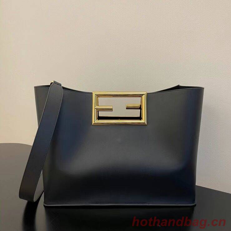 FENDI WAY MEDIUM black leather bag 8BH391AAI FENDI WAY MEDIUM black leather bag 8BH391AAI