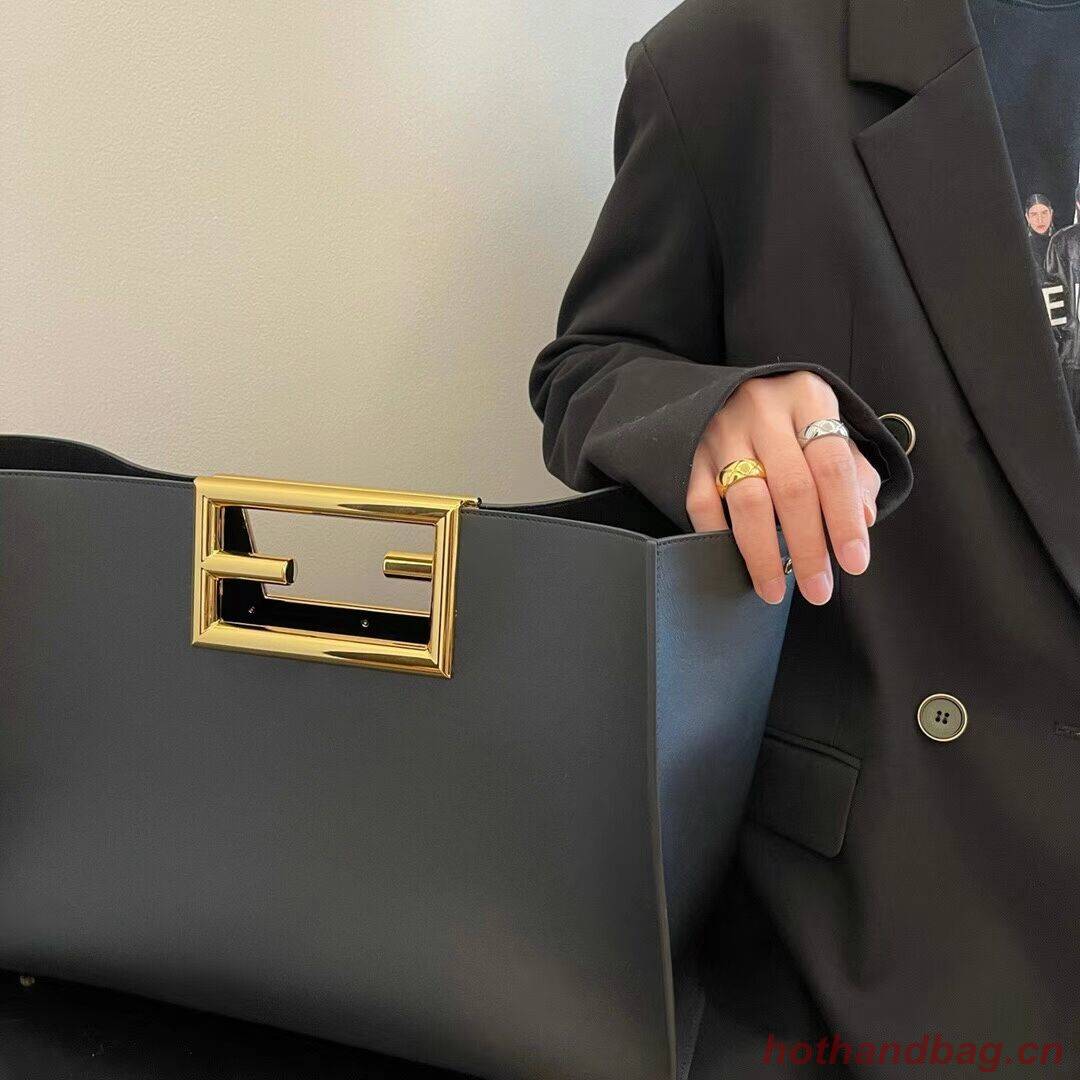 FENDI WAY MEDIUM black leather bag 8BH391AAI FENDI WAY MEDIUM black leather bag 8BH391AAI