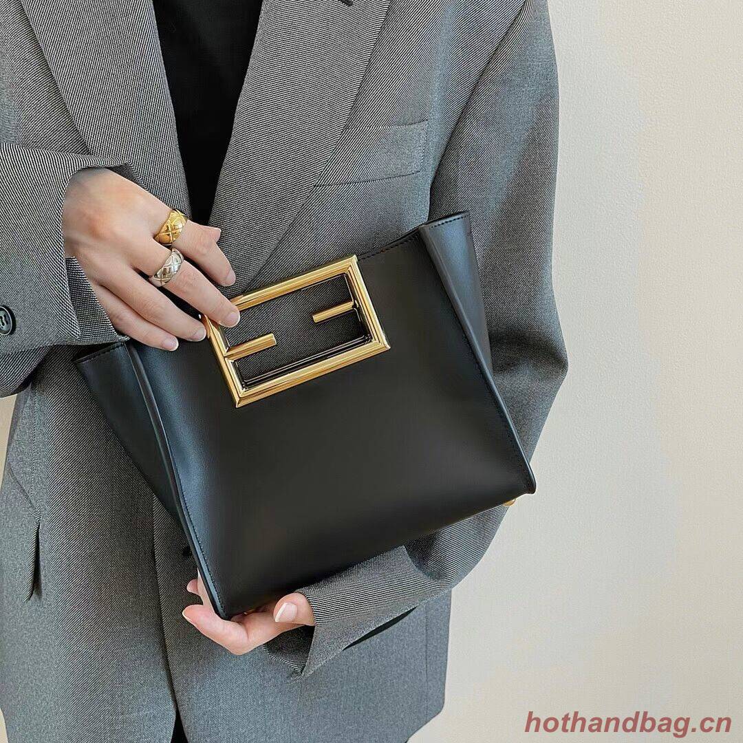 FENDI WAY small leather bag 5FB6846 black FENDI WAY small leather bag 5FB6846 black