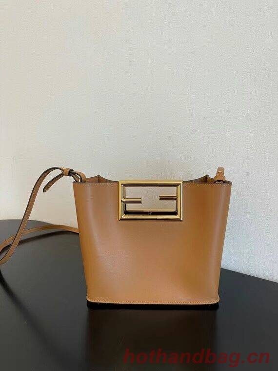 FENDI WAY small leather bag 5FB6846 brown FENDI WAY small leather bag 5FB6846 brown