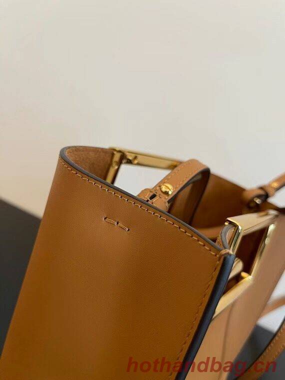 FENDI WAY small leather bag 5FB6846 brown FENDI WAY small leather bag 5FB6846 brown