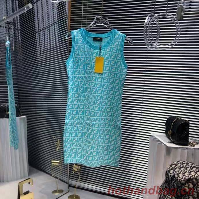 Fendi Top Quality Fashion Dress FF11532 Blue Fendi Top Quality Fashion Dress FF11532 Blue