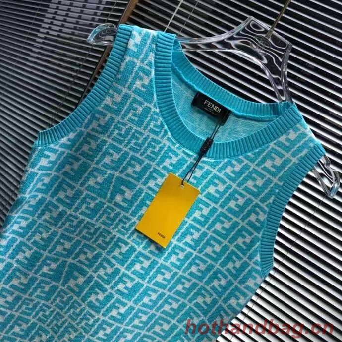 Fendi Top Quality Fashion Dress FF11532 Blue Fendi Top Quality Fashion Dress FF11532 Blue