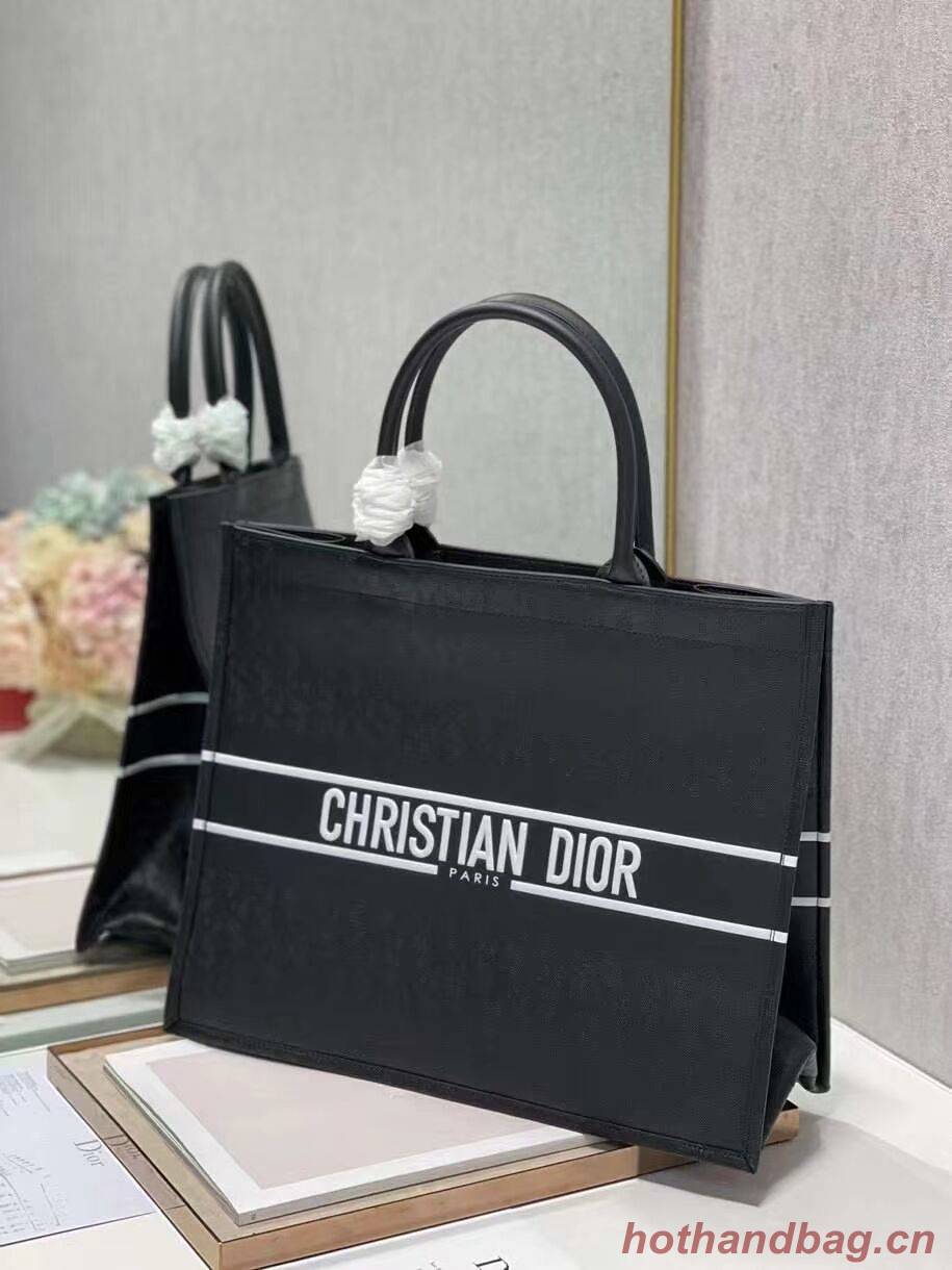 DIOR BOOK TOTE leather Constellation Embroidery M1297ZR black DIOR BOOK TOTE leather Constellation Embroidery M1297ZR black