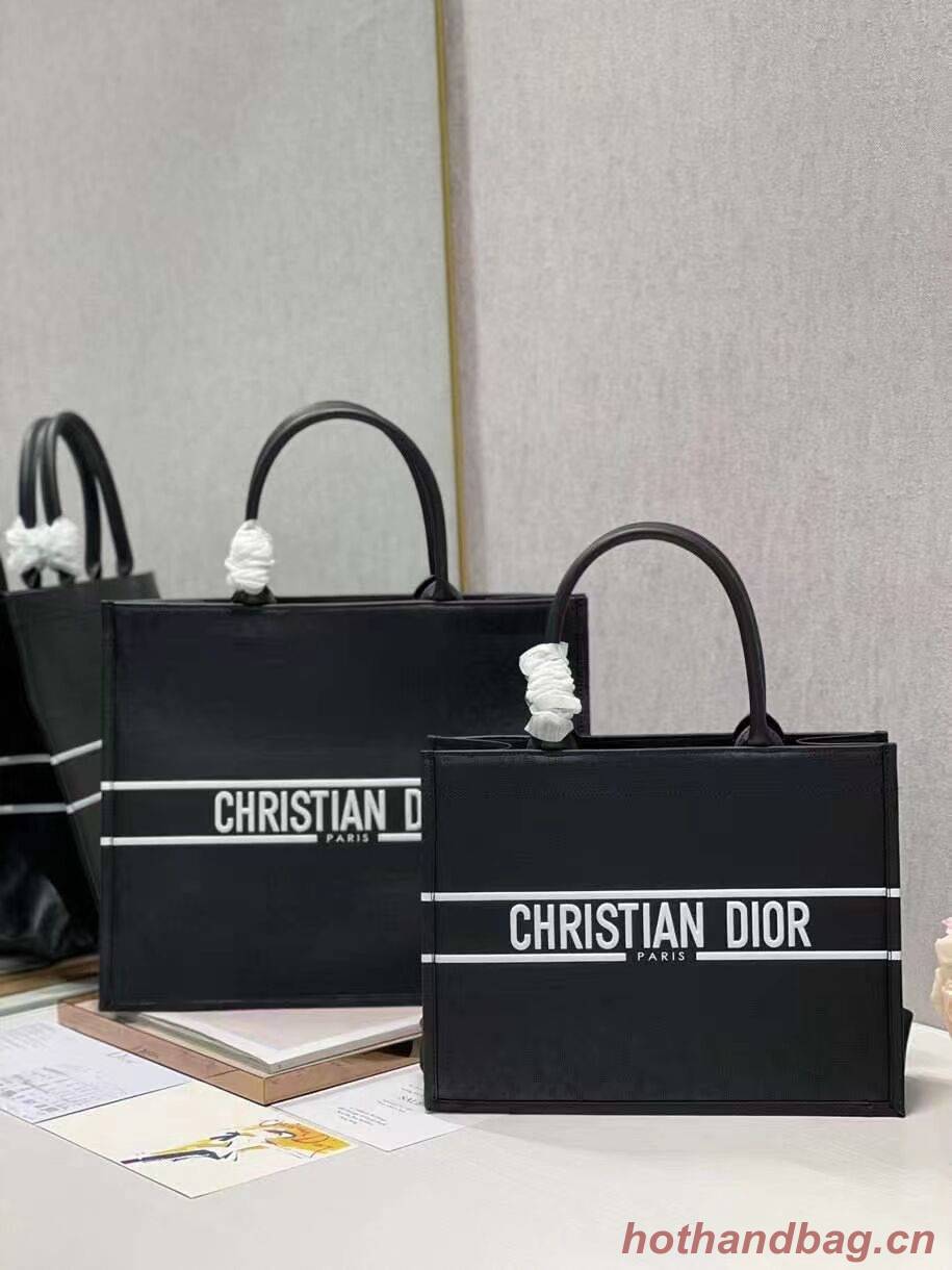 DIOR BOOK TOTE leather Constellation Embroidery M1297ZR black DIOR BOOK TOTE leather Constellation Embroidery M1297ZR black