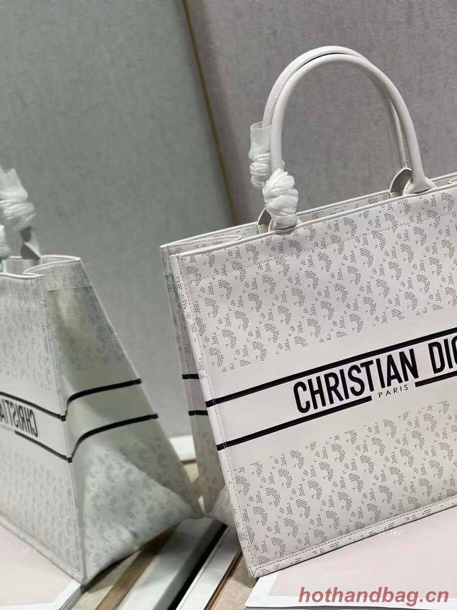 DIOR BOOK TOTE leather Constellation Embroidery M1297ZR white DIOR BOOK TOTE leather Constellation Embroidery M1297ZR white