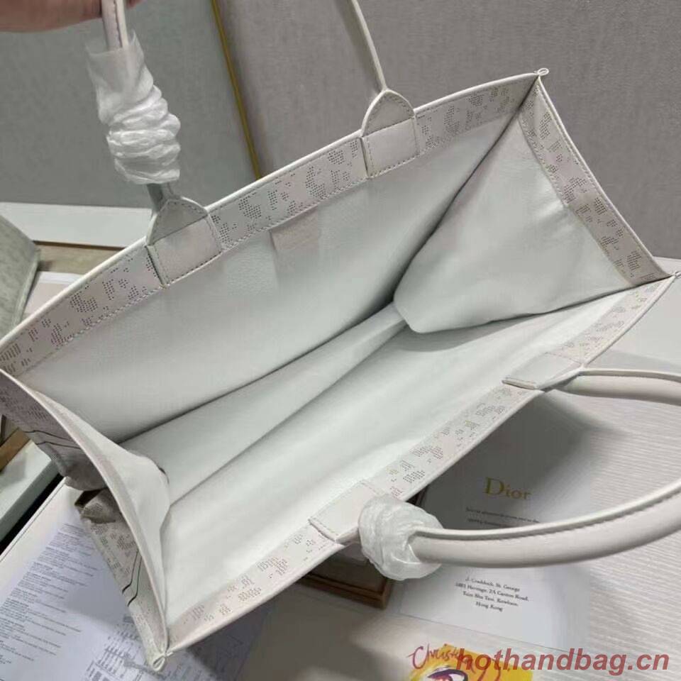 DIOR BOOK TOTE leather Constellation Embroidery M1297ZR white DIOR BOOK TOTE leather Constellation Embroidery M1297ZR white