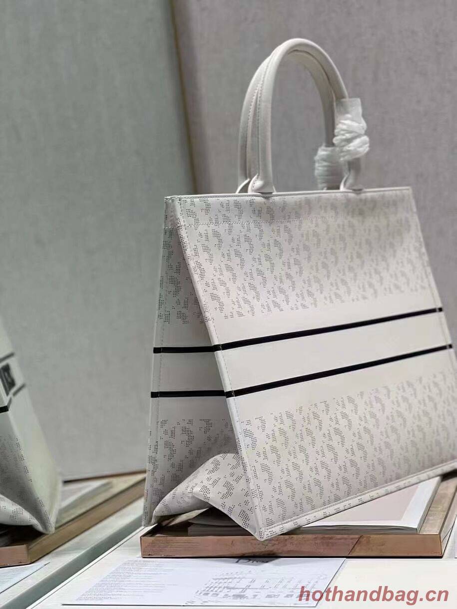 DIOR BOOK TOTE leather Constellation Embroidery M1297ZR white DIOR BOOK TOTE leather Constellation Embroidery M1297ZR white