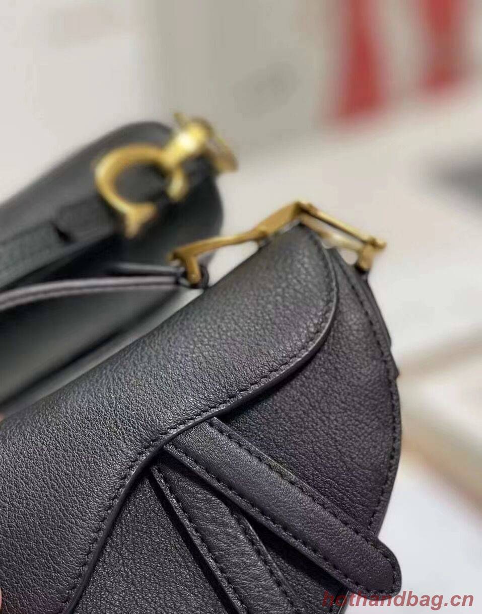 DIOR SADDLE BAG mini Goatskin C8160 black DIOR SADDLE BAG mini Goatskin C8160 black