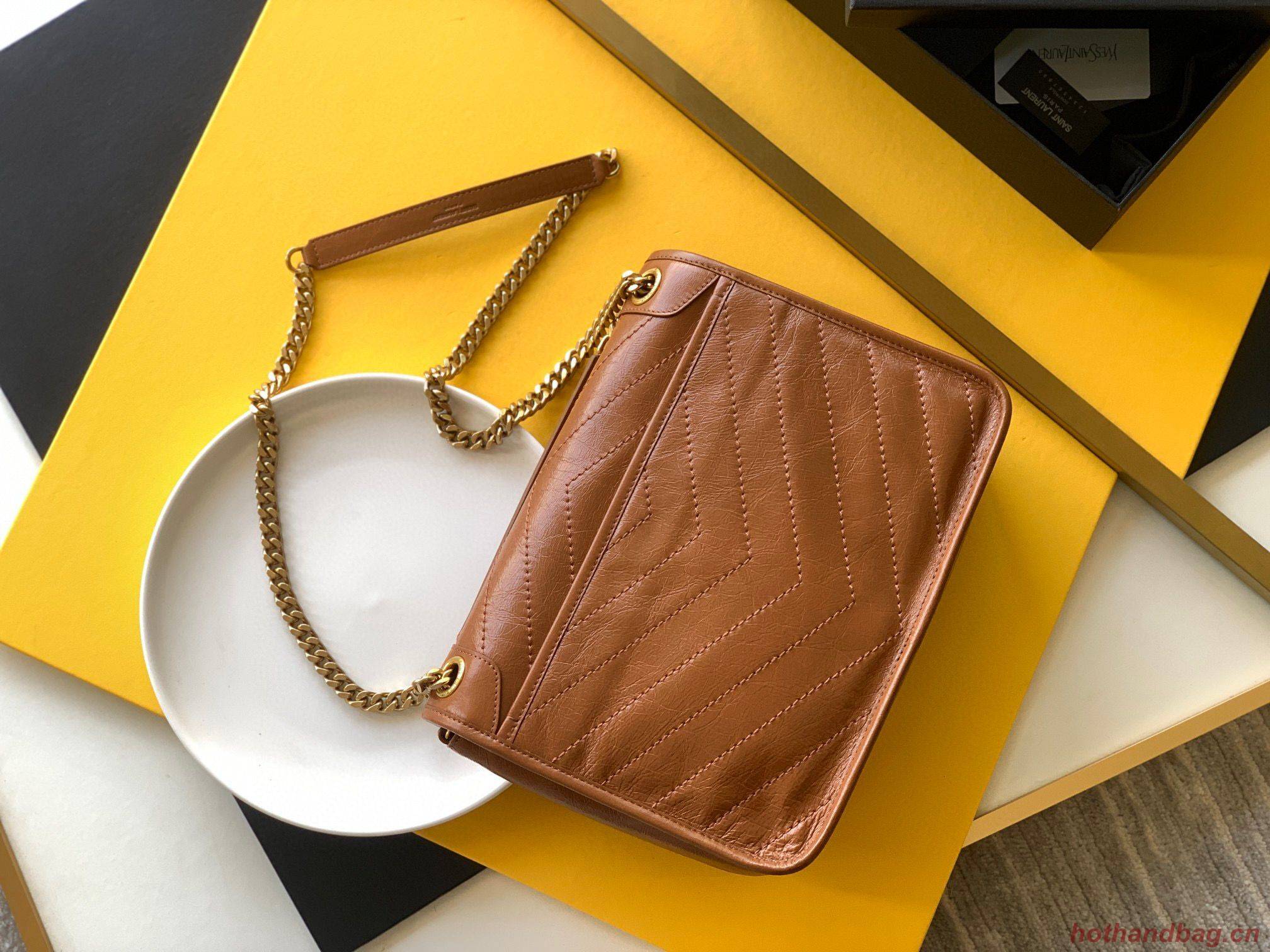 Yves Saint Laurent Medium Niki Chain Bag 498894 Brown Yves Saint Laurent Medium Niki Chain Bag 498894 Brown