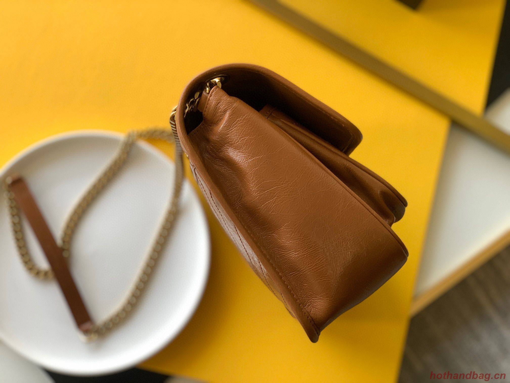 Yves Saint Laurent Medium Niki Chain Bag 498894 Brown Yves Saint Laurent Medium Niki Chain Bag 498894 Brown