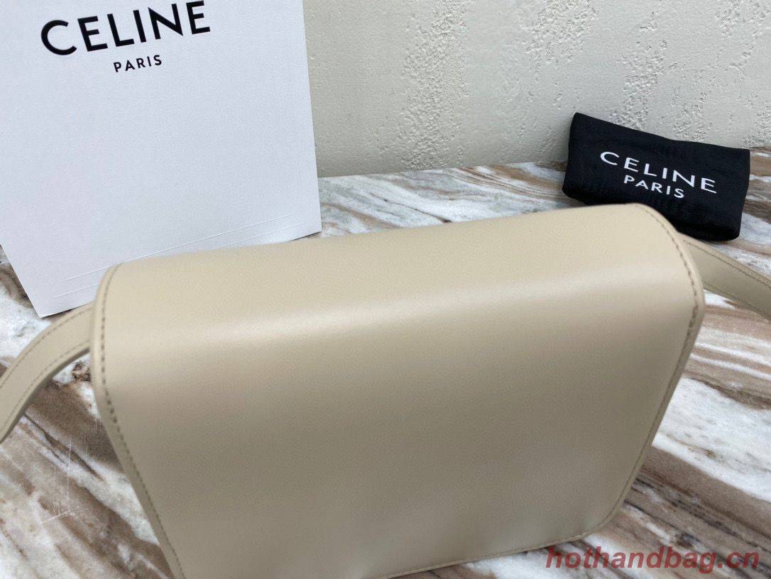 Celine Classic Box Teen Flap Bag Original Calfskin Leather 3379 Grey Celine Classic Box Teen Flap Bag Original Calfskin Leather 3379 Grey