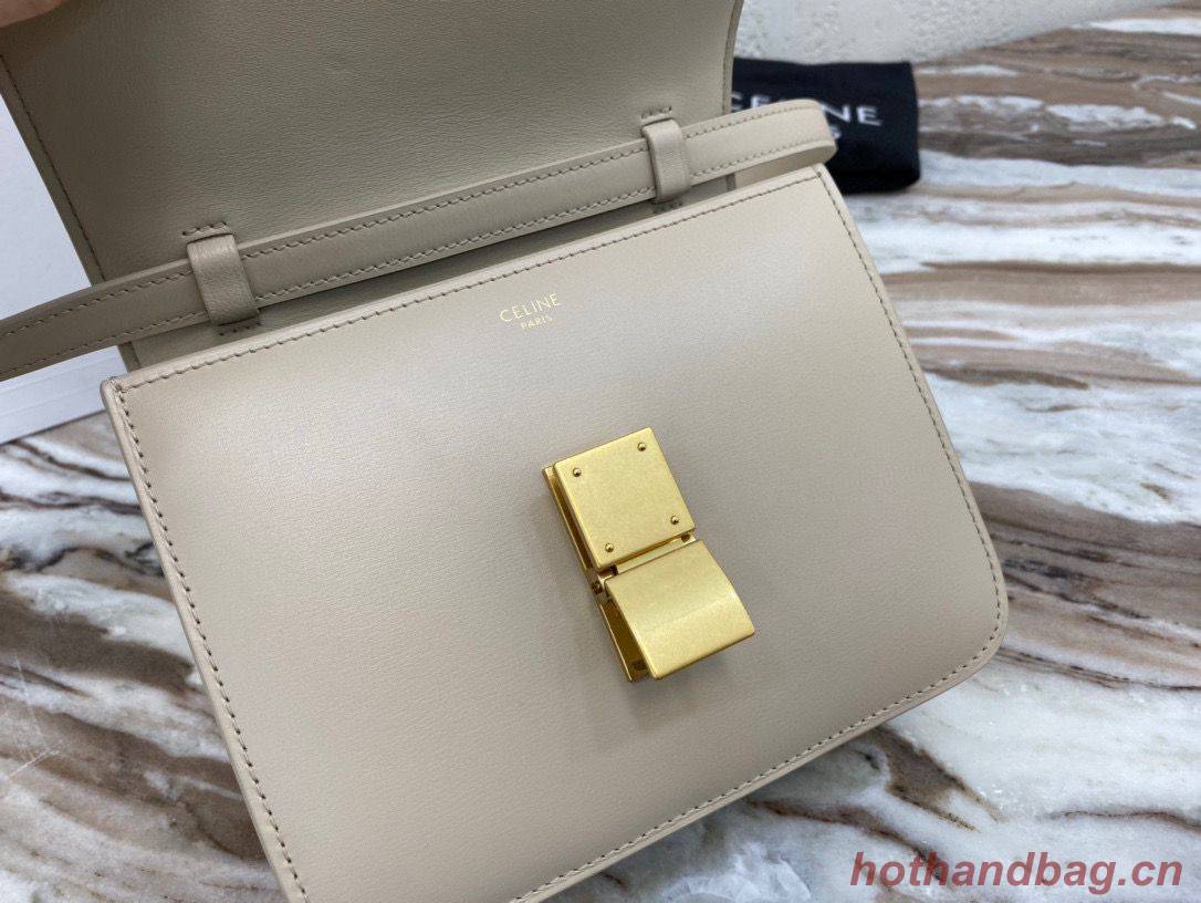 Celine Classic Box Teen Flap Bag Original Calfskin Leather 3379 Grey Celine Classic Box Teen Flap Bag Original Calfskin Leather 3379 Grey