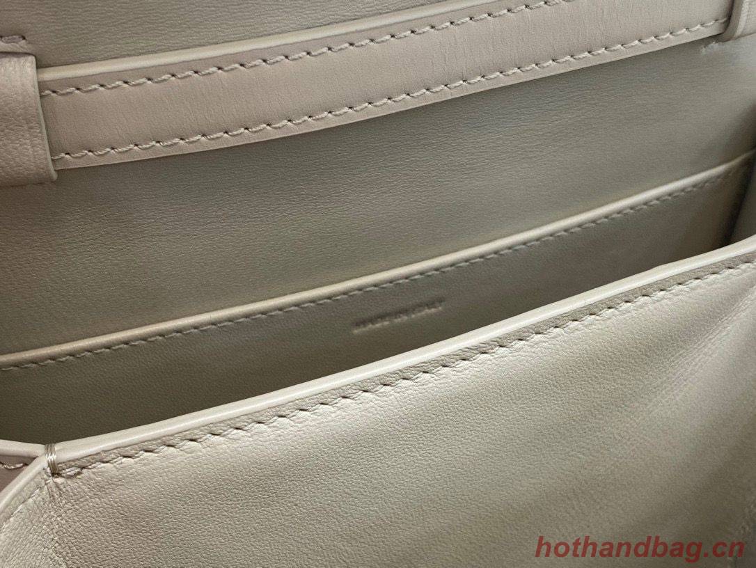 Celine Classic Box Teen Flap Bag Original Calfskin Leather 3379 Grey Celine Classic Box Teen Flap Bag Original Calfskin Leather 3379 Grey
