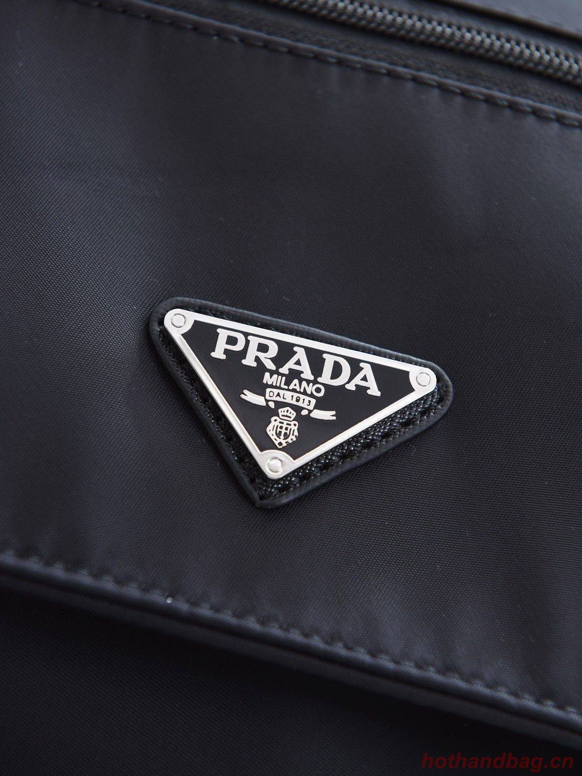 Prada Nylon Flap Messenger shoulder Bag PN1259 Black Prada Nylon Flap Messenger shoulder Bag PN1259 Black