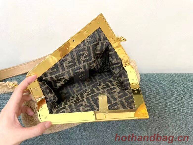 FENDI FIRST MEDIUM sheepskin bag 8BP127AH Beige FENDI FIRST MEDIUM sheepskin bag 8BP127AH Beige