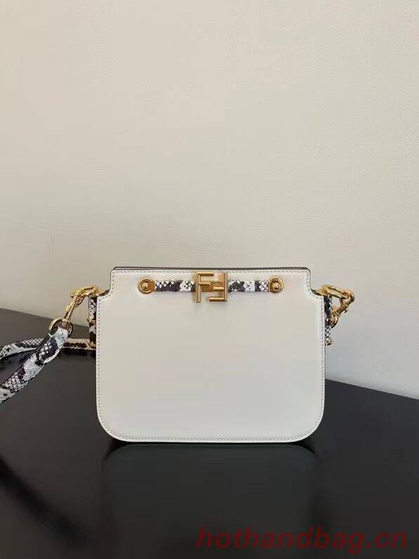 FENDI TOUCH leather bag 8BT349AH white FENDI TOUCH leather bag 8BT349AH white