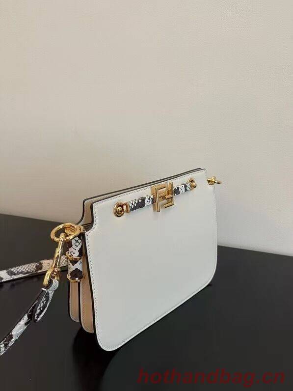 FENDI TOUCH leather bag 8BT349AH white FENDI TOUCH leather bag 8BT349AH white