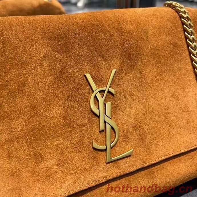 Yves Saint Laurent KATE MEDIUM REVERSIBLE IN SUEDE AND CROCODILE-EMBOSSED LEATHER 55380424 Yves Saint Laurent KATE MEDIUM REVERSIBLE IN SUEDE AND CROCODILE-EMBOSSED LEATHER 55380424