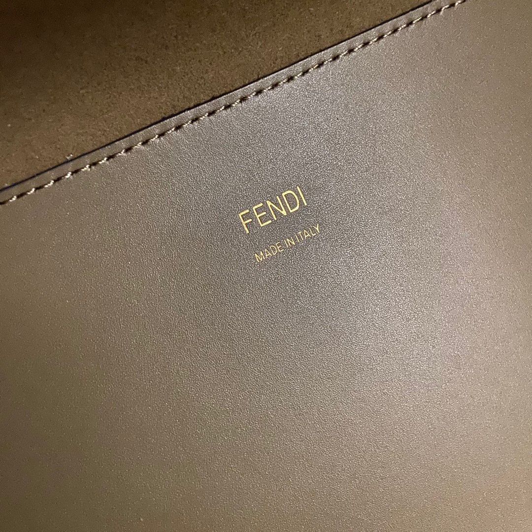 FENDI SUNSHINE Medium Snakeskin Logo Flannel Togo shopper Bag 36553B Gray FENDI SUNSHINE Medium Snakeskin Logo Flannel Togo shopper Bag 36553B Gray