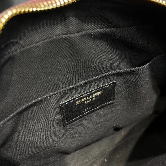 Yves Saint Laurent LOU CAMERA BAG IN QUILTED LEATHER 81000 ROUGE LEGION