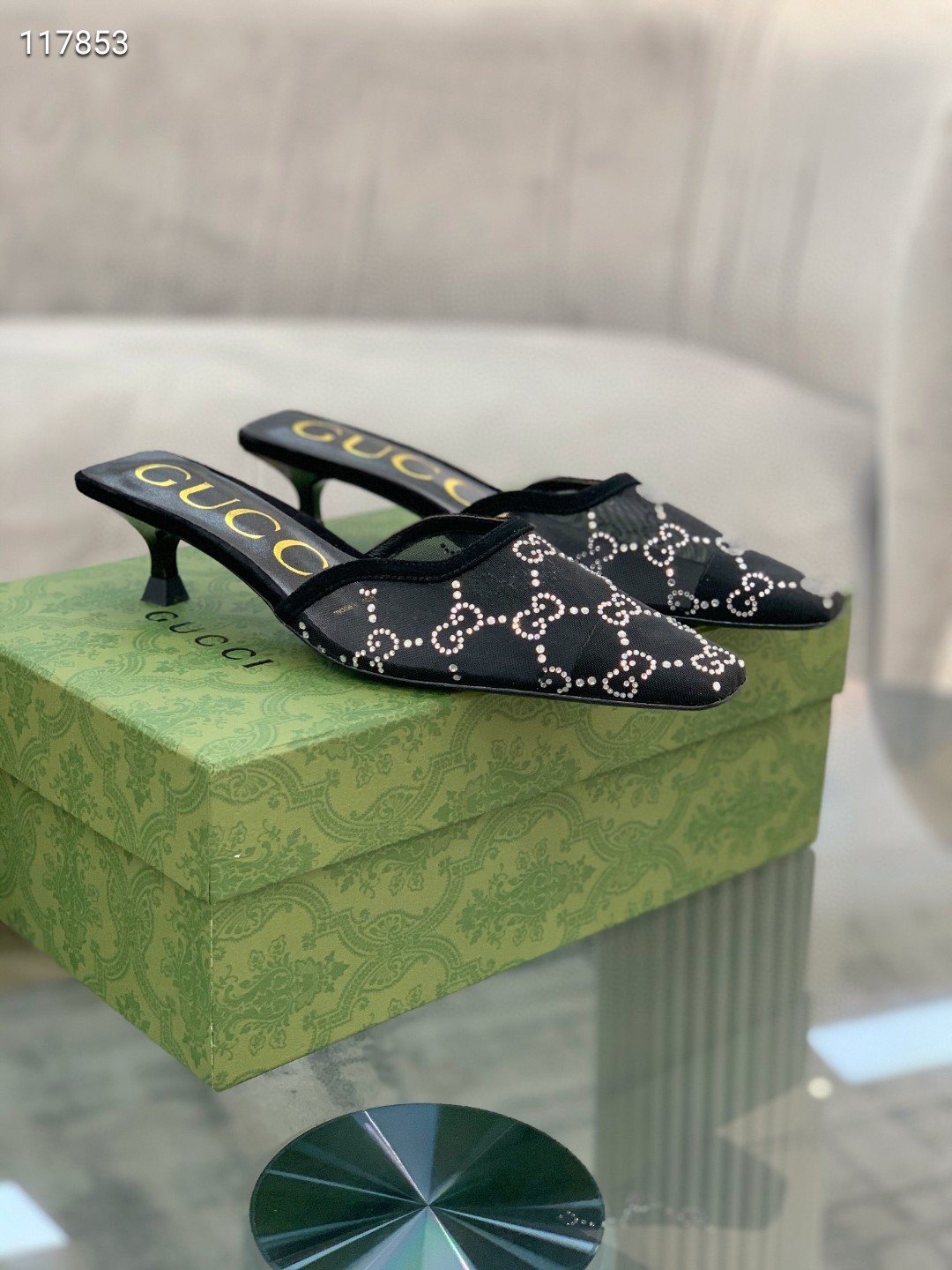 Gucci Shoes GG1755JZ-1 Heel height 5CM Gucci Shoes GG1755JZ-1 Heel height 5CM