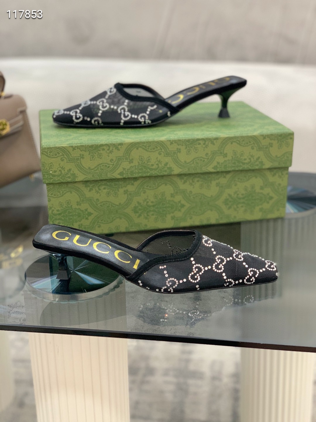 Gucci Shoes GG1755JZ-1 Heel height 5CM Gucci Shoes GG1755JZ-1 Heel height 5CM