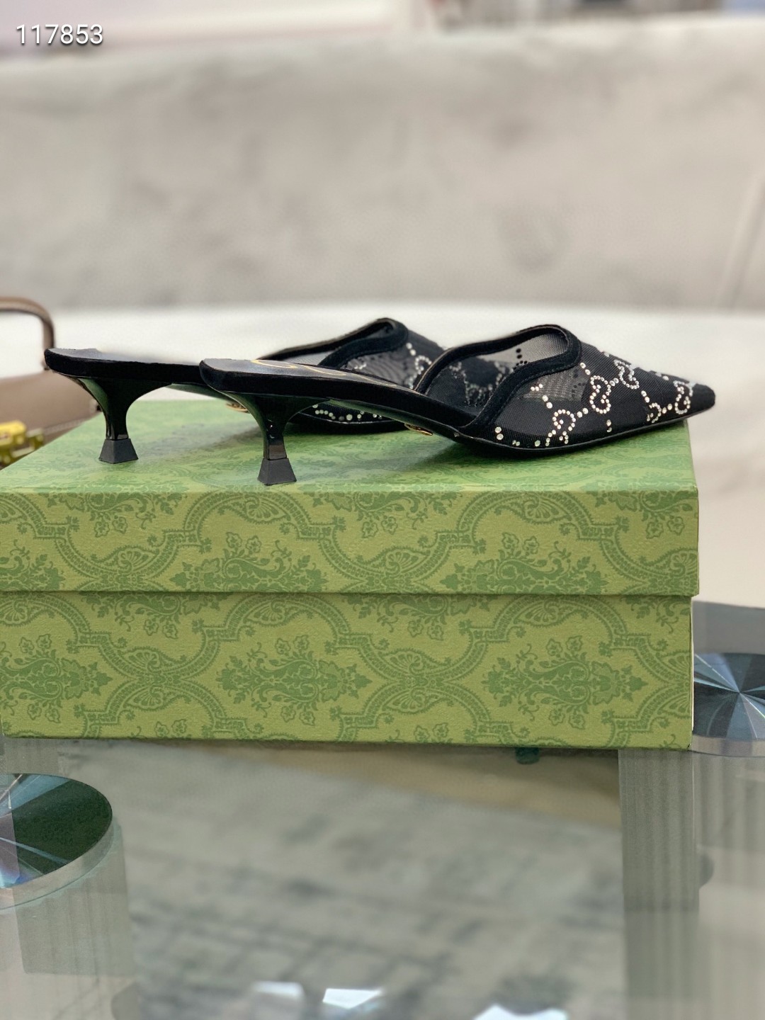 Gucci Shoes GG1755JZ-1 Heel height 5CM Gucci Shoes GG1755JZ-1 Heel height 5CM