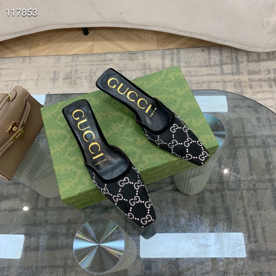 Gucci Shoes GG1755JZ-1 Heel height 5CM Gucci Shoes GG1755JZ-1 Heel height 5CM