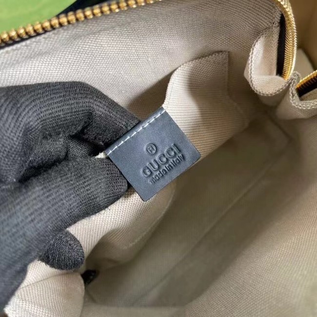 Gucci Horsebit 1955 mini top handle bag 640716 fabric&blue