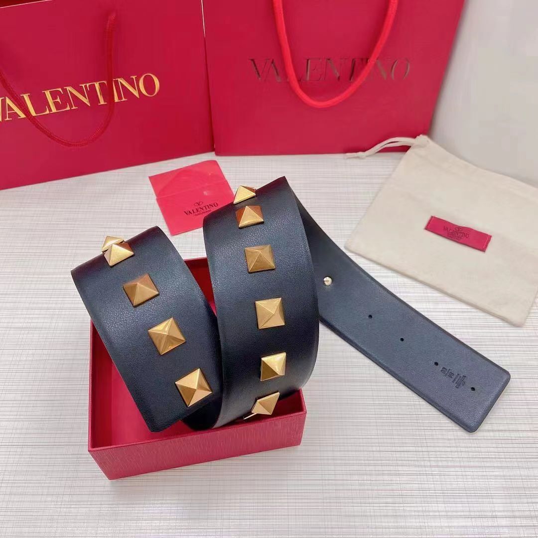 Valentino Original Calf Leather Belt 7.0CM V96788 Black Valentino Original Calf Leather Belt 7.0CM V96788 Black