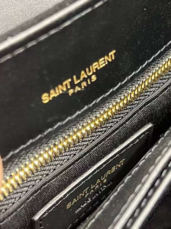 Yves Saint Laurent LOULOU SMALL BAG IN Y-QUILTED SUEDE 77761 black Yves Saint Laurent LOULOU SMALL BAG IN Y-QUILTED SUEDE 77761 black