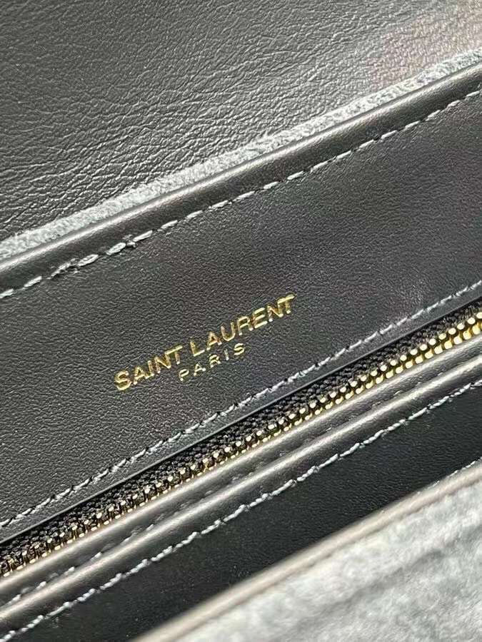 Yves Saint Laurent LOULOU SMALL BAG IN Y-QUILTED SUEDE 77761 blue Yves Saint Laurent LOULOU SMALL BAG IN Y-QUILTED SUEDE 77761 blue