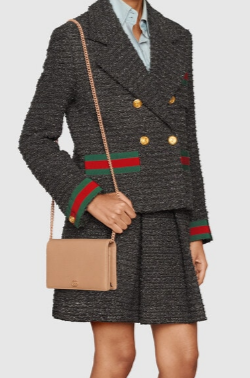 Gucci GG Marmont chain wallet 497985 Rose beige Gucci GG Marmont chain wallet 497985 Rose beige