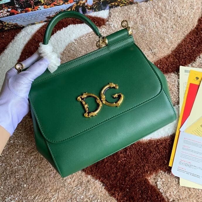 Dolce & Gabbana Origianl Leather Shoulder Bag 5157 green Dolce & Gabbana Origianl Leather Shoulder Bag 5157 green