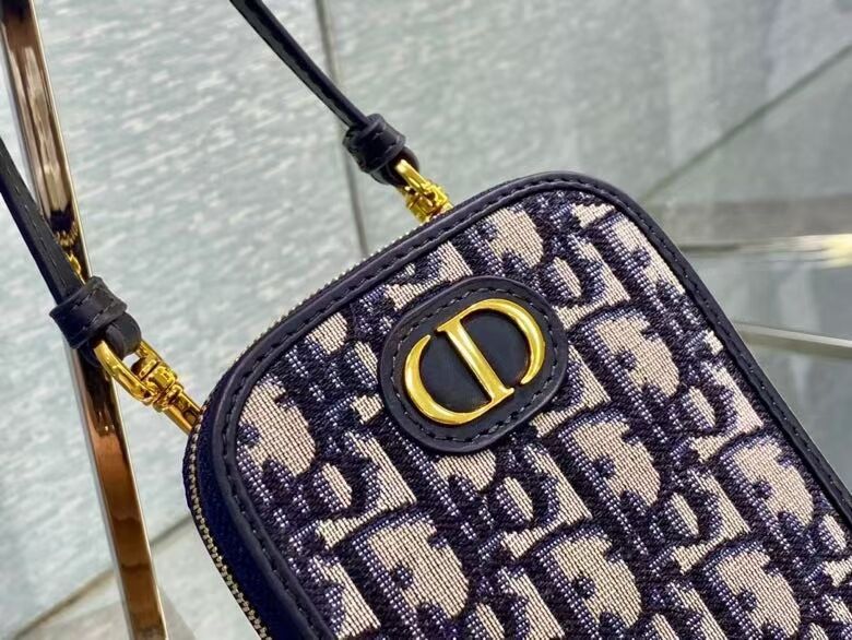 DIOR MINI BOBBY BAG Embroidery C0955A dark blue DIOR MINI BOBBY BAG Embroidery C0955A dark blue