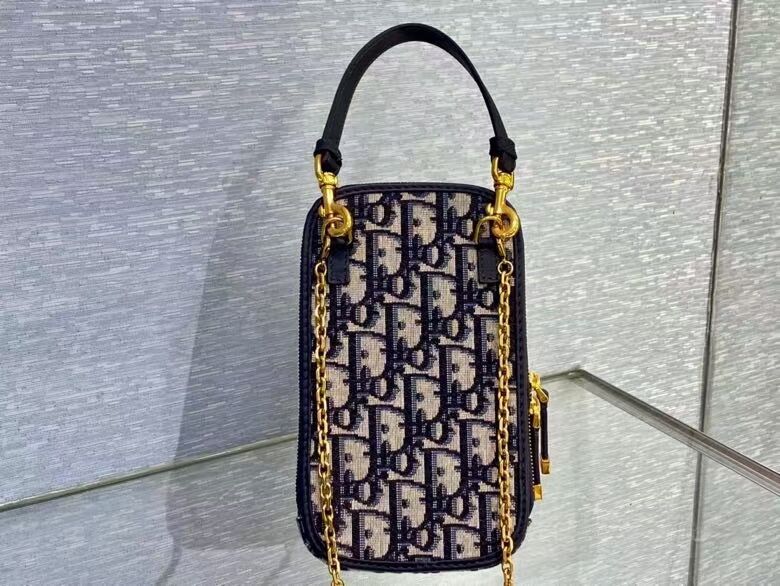 DIOR MINI BOBBY BAG Embroidery C0955A dark blue DIOR MINI BOBBY BAG Embroidery C0955A dark blue